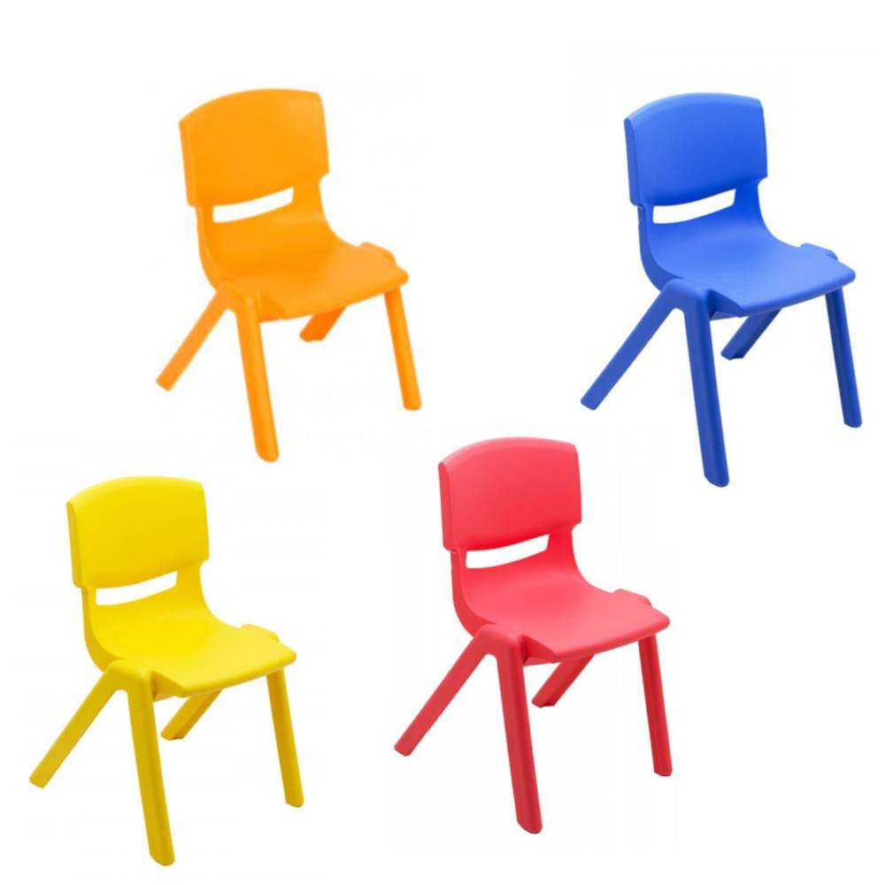 Scaun copil gradinita, plastic, galben Scaun copil gradinita, plastic, galben