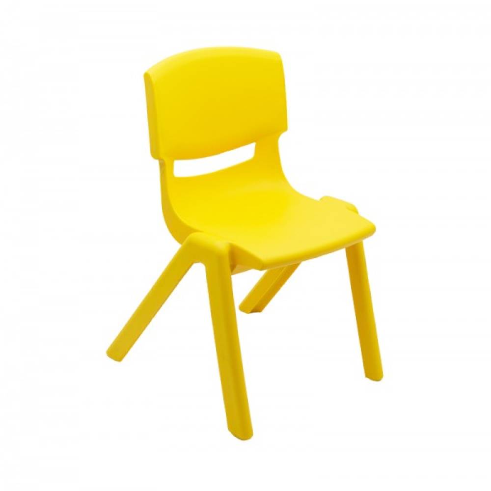 Scaun copil gradinita, plastic, galben Scaun copil gradinita, plastic, galben