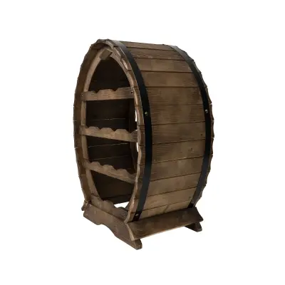 Suport 12 sticle de vin 55cm, din lemn de brad