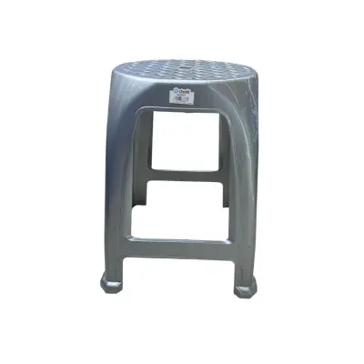 Taburet bucatarie din plastic, gri