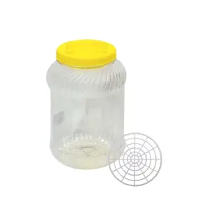 Borcan din plastic muraturi 10 L si presa 12cm