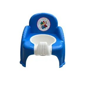 Olita tip scaunel, bebelusi, albastru, baza detasabila 28 x 25 x 30 cm