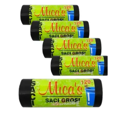 Pachet 4 x saci menaj (gunoi) 120 litri, 10 buc