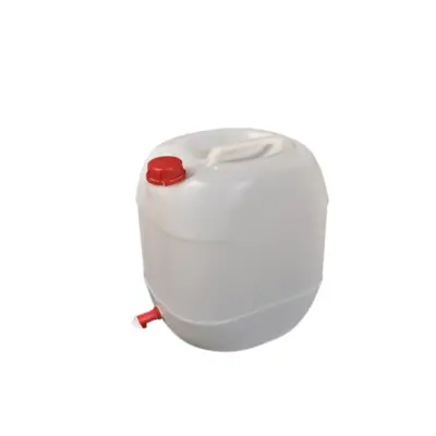 Canistra plastic 30 litri cu robinet (alimentara) alba