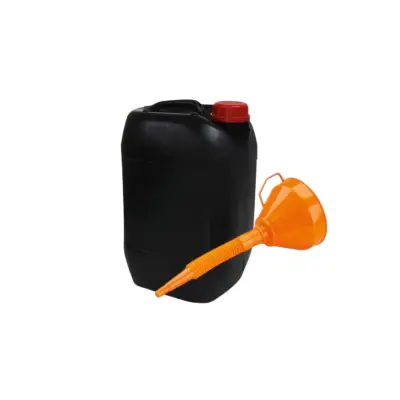 Set canistra benzina 10 litri (combustibil) neagra + palnie combustibil