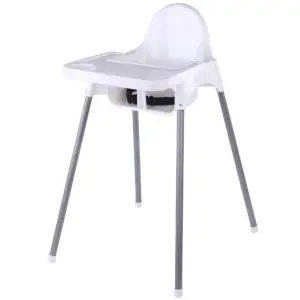 Scaun masa bebelusi, copii 6-32 luni Alb