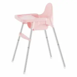 Scaun masa bebelusi cu centura, 6-32 luni, Roz