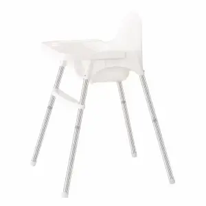 Scaun masa bebelusi cu centura 6-32 luni Alb