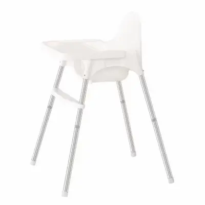 Scaun masa bebelusi cu centura 6-32 luni Alb