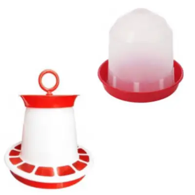 Set adapatoare pasari 5 L apa + Hranitoare pasari 27 x 30 cm