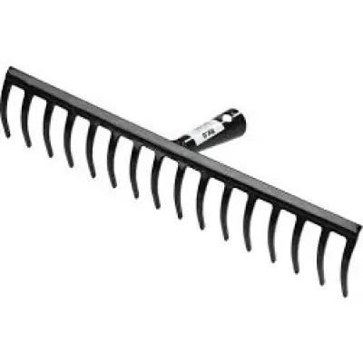 Grebla pentru gradina, neagra, 16 dinti