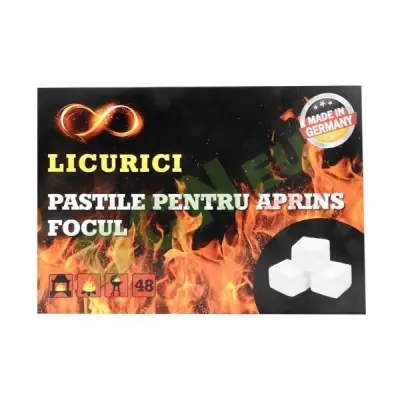 Pastile aprins focul albe, 48buc/cutie