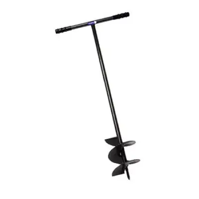 Burghiu pentru gauri in pamant, din otel