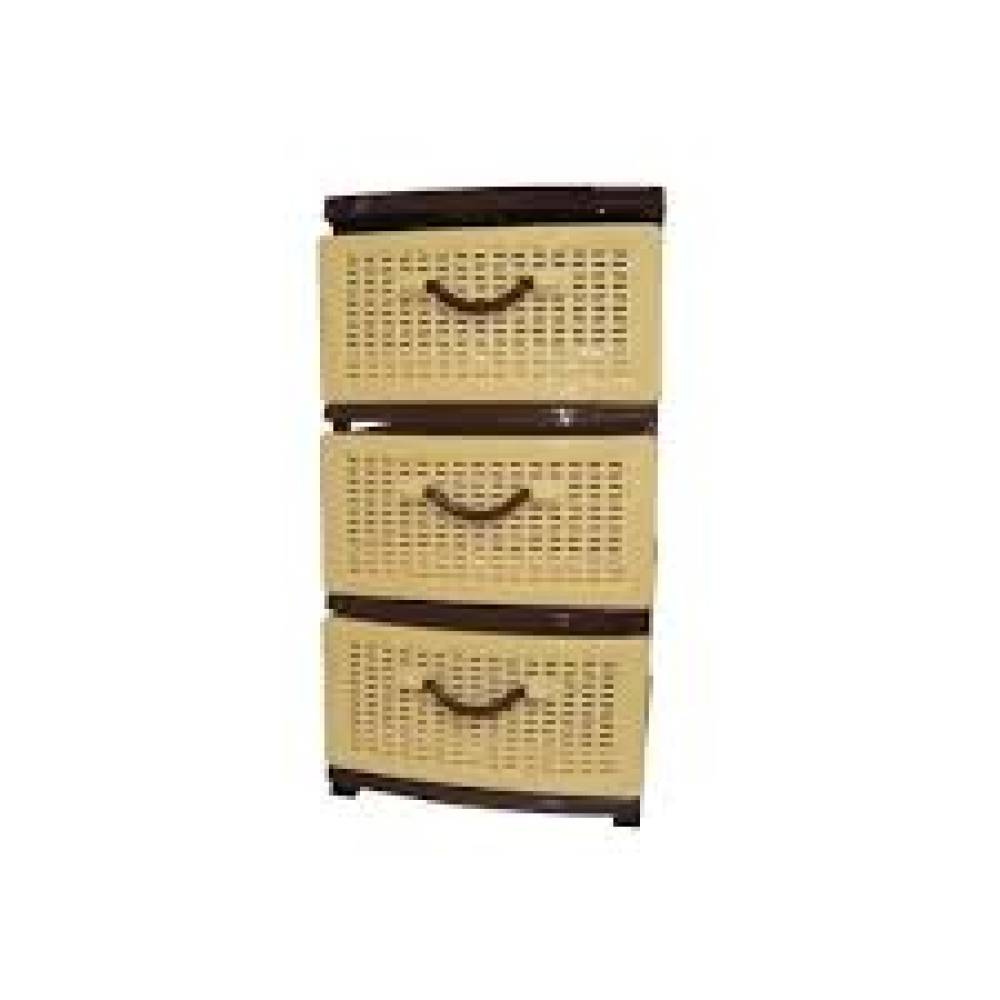 Dulap plastic cu sertare (baie, bucatarie, balcon) maro, 3 compartimente Dulap plastic cu sertare (baie, bucatarie, balcon) maro, 3 compartimente