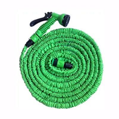 Furtun gradina extensibil, apa, 10 x 60 m, pistol inclus, verde