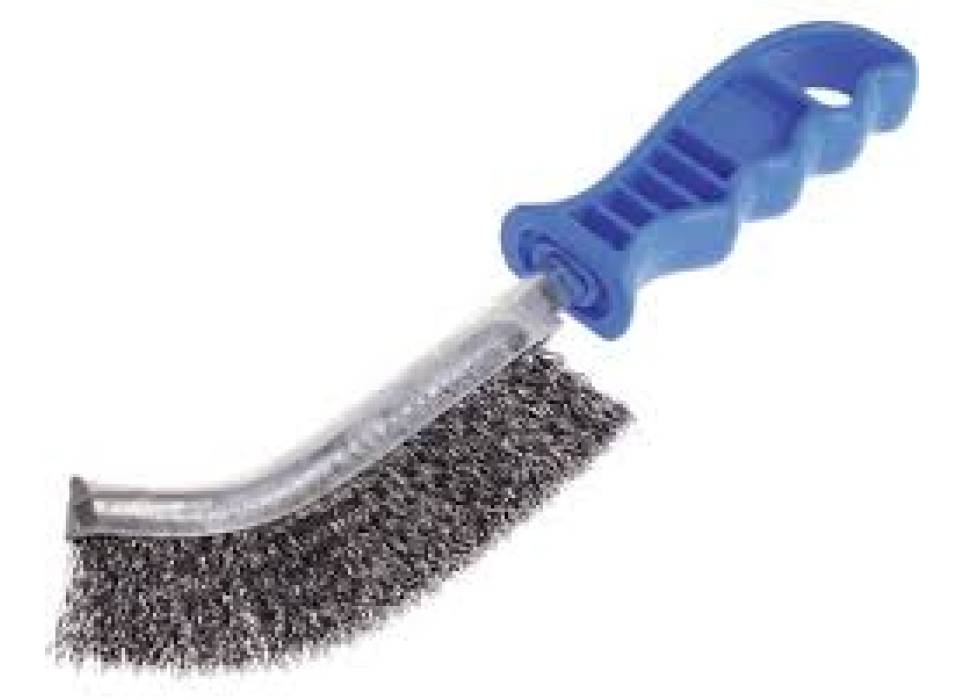 Perie din sarma de otel semiluna pentru gratar