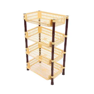 Raft plastic legume fructe 4 rafturi maro