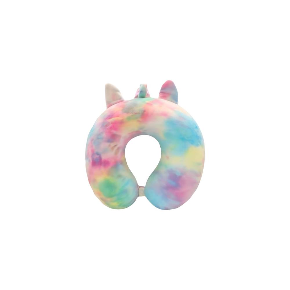 Perna de Calatorie pentru Gat si Cap, Umplutura din Spuma cu Memorie, Model Unicorn, Multicolor