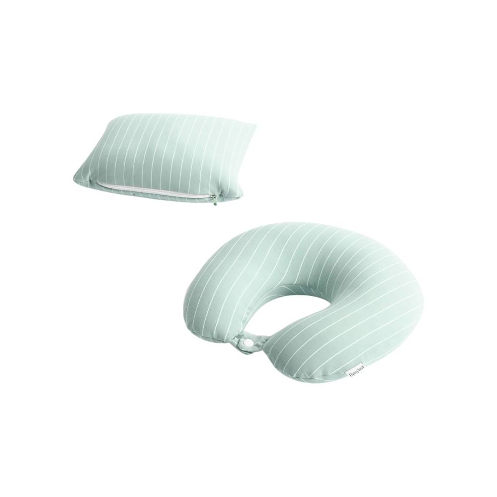 Perna de Calatorii 2 in 1 pentru Gat, din Particule de Spuma cu Memorie, Verde Perna de Calatorii 2 in 1 pentru Gat, din Particule de Spuma cu Memorie, Verde