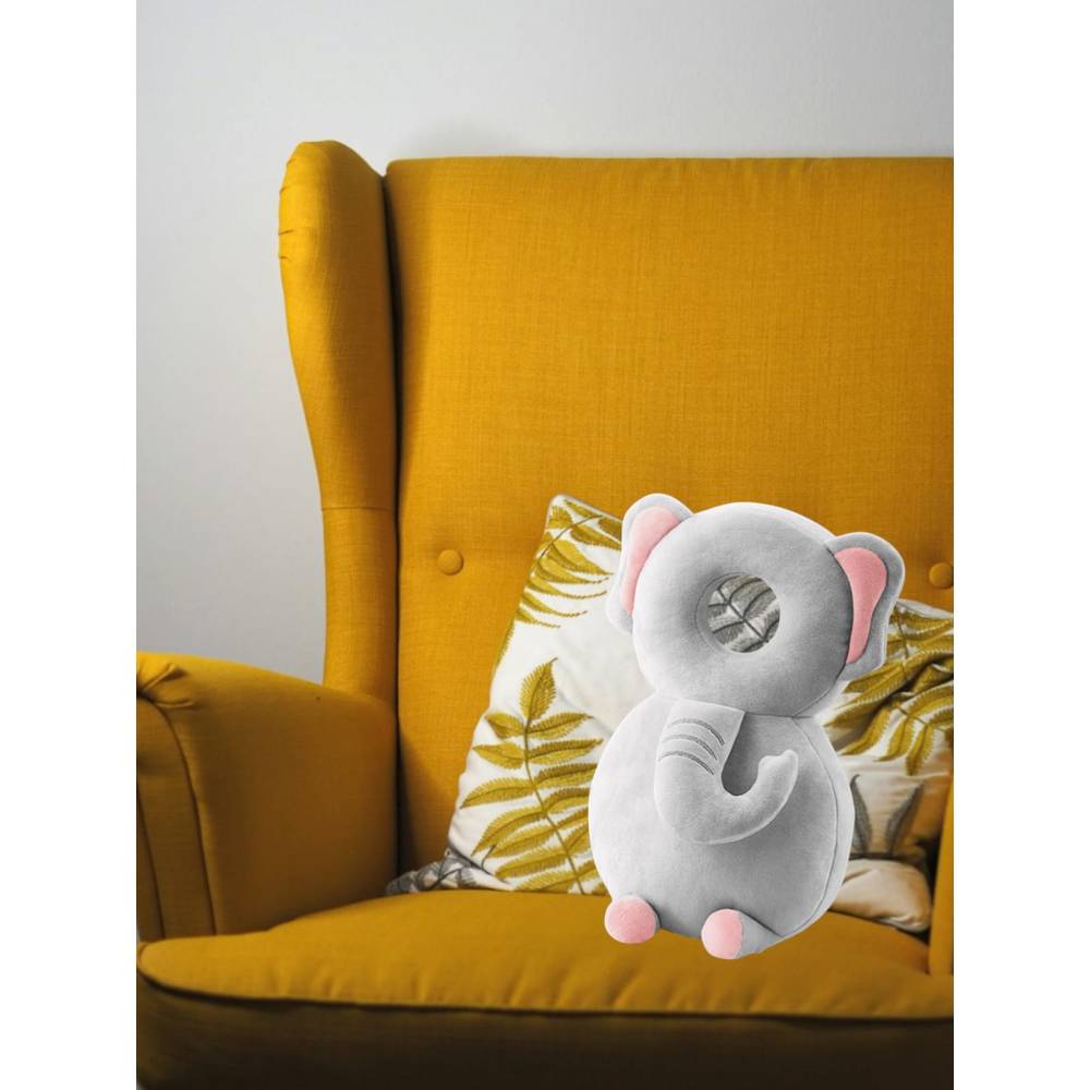 Perna Tip Rucsac pentru Protectia Capului pentru Bebelusi, Tip Elefant, Gri Perna Tip Rucsac pentru Protectia Capului pentru Bebelusi, Tip Elefant, Gri