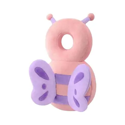 Perna Tip Rucsac pentru Protectia Capului pentru Bebelusi, Tip Fluturas, Roz