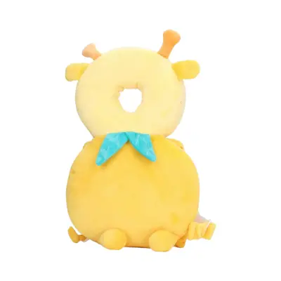 Perna Tip Rucsac pentru Protectia Capului pentru Bebelusi, Tip Girafa, Galben