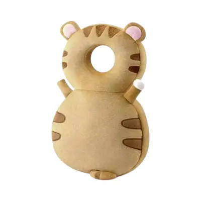 Perna Tip Rucsac pentru Protectia Capului pentru Bebelusi, Tip Tigru, Maro