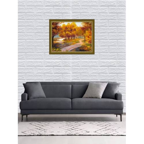 Tapet 3D autoadeziv, 70x77cm, imitatie caramida, Alb, 10buc/set Tapet 3D autoadeziv, 70x77cm, imitatie caramida, Alb, 10buc/set