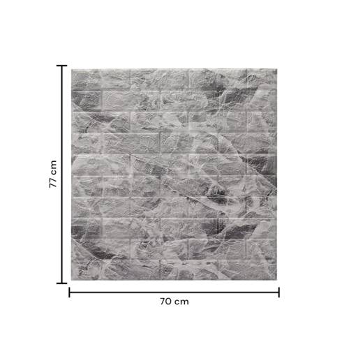 Tapet 3D autoadeziv, 70x77cm, Marmura Gri, 10buc/set