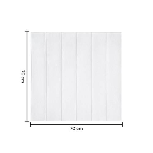 Tapet 3D autoadeziv, 70x70cm, din Rasina, Alb, 10buc/set