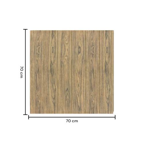 Tapet 3D autoadeziv, 70x70cm, din Rasina, Maro deschis, 10buc/set