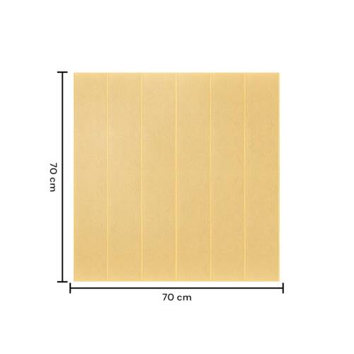 Tapet 3D autoadeziv, 70x70cm, Crem deschis, 10buc/set Tapet 3D autoadeziv, 70x70cm, Crem deschis, 10buc/set