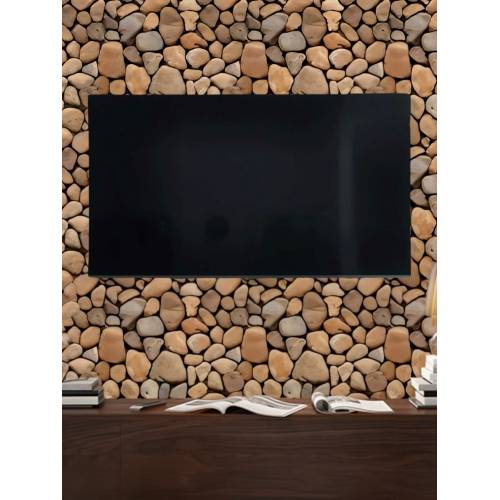 Tapet 3D autoadeziv, 30x30cm, imitatie pietre, Maro 10buc/set