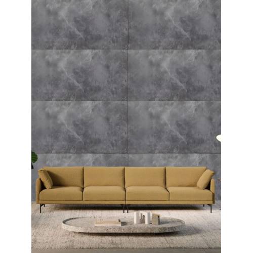 Tapet 3D autoadeziv, 60x30cm PVC, imitatie marmura, Gri inchis, 10buc/set