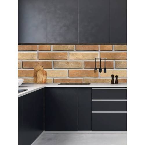 Tapet 3D autoadeziv, model caramida, Maro, 30x30cm, 10buc/set