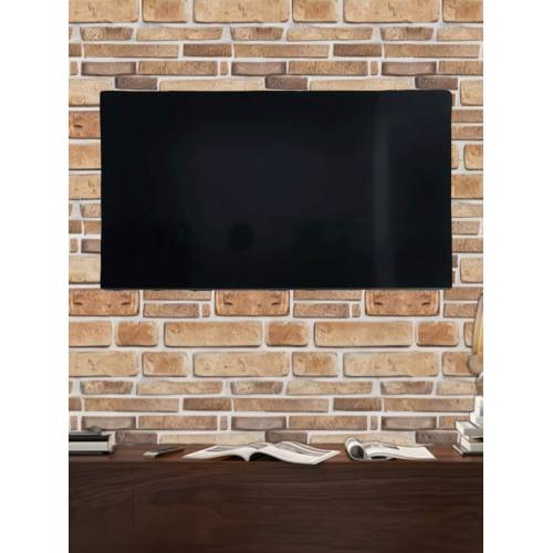 Tapet 3D autoadeziv, 30x30cm PVC, imitatie piatra, Bej, 10buc/set