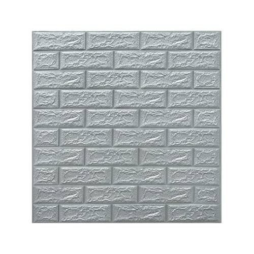 Tapet 3D autoadeziv, 70x77cm, Argintiu, 10buc/set