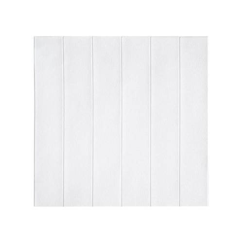 Tapet 3D autoadeziv, 70x70cm, din Rasina, Alb, 10buc/set