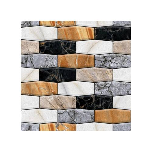 Tapet 3D autoadeziv,30x30cm,  imitatie marmura, Gri, Maro, Negru, 10buc/set