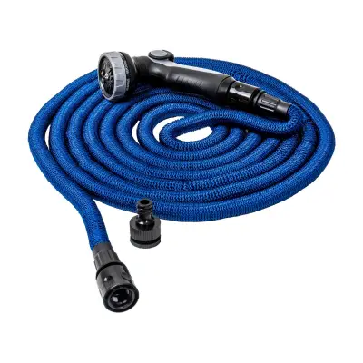 Furtun gradina extensibil, apa, cu pistol, rola 5-15m (7 functii)