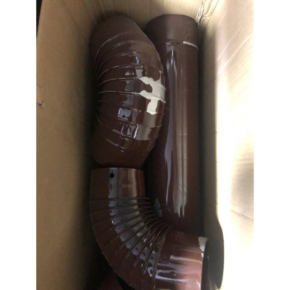 Cot emailat evacuare fum, Q130 mm (smalt sarit) Cot emailat evacuare fum, Q130 mm (smalt sarit)