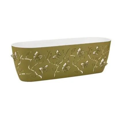 Jardiniera exterior / interior 3D cu fluturi 7.3 litri, verde nr 2