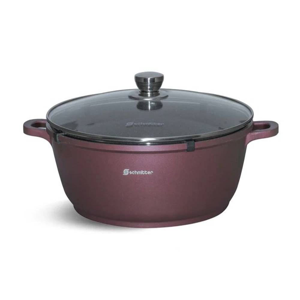 Oala cu capac Schmitter 2.5 L , 22 cm , al turnat ceramic Oala cu capac Schmitter 2.5 L , 22 cm , al turnat ceramic