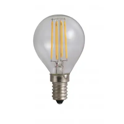 Bec Led Filament Sferic E14, 4W=45W, 4000K, lumina neutra