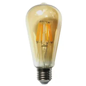 Bec LED Filament Amber E27 lumina calda ,2W/240LM/2500K
