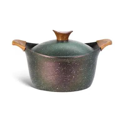 Oala cu capac Neoklein, diametru 20 cm, 2.1 L, aluminiu turnat, invelis anti-aderent