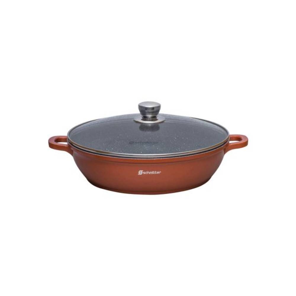 Oala cu capac Schmitter 2.8 L , 24 cm , al turnat ceramic Oala cu capac Schmitter 2.8 L , 24 cm , al turnat ceramic