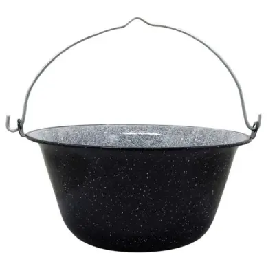 Ceaun emailat cu maner, 40 cm