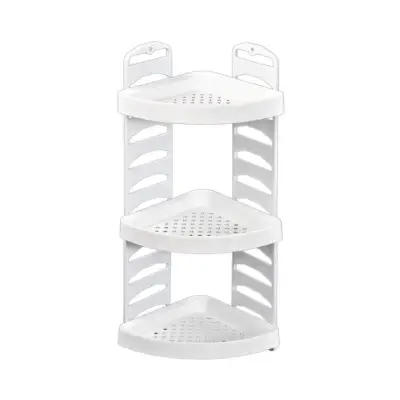 Coltar baie suspendat 3 rafturi Alb