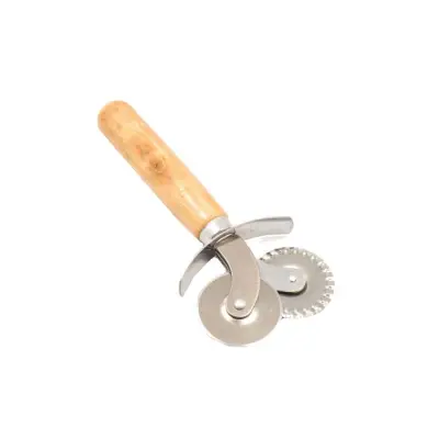 Cutit Pizza Maner Lemn Cu 2 Folosinte